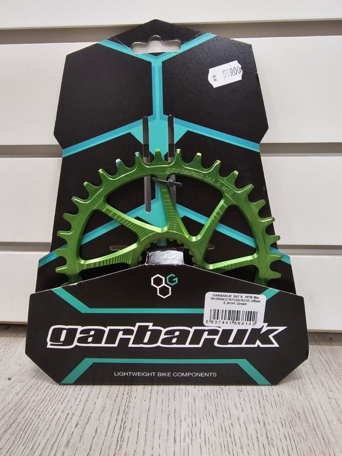 Garbaruk 36T R MTB fits Shimano M7100- M8100 offset 3.3m green